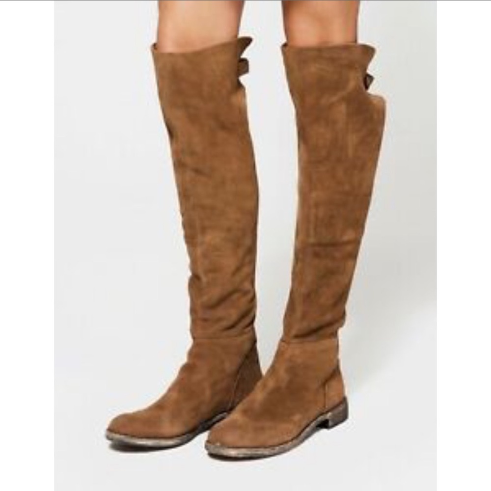 RARE Free People Carlisle Over the Knee Boots